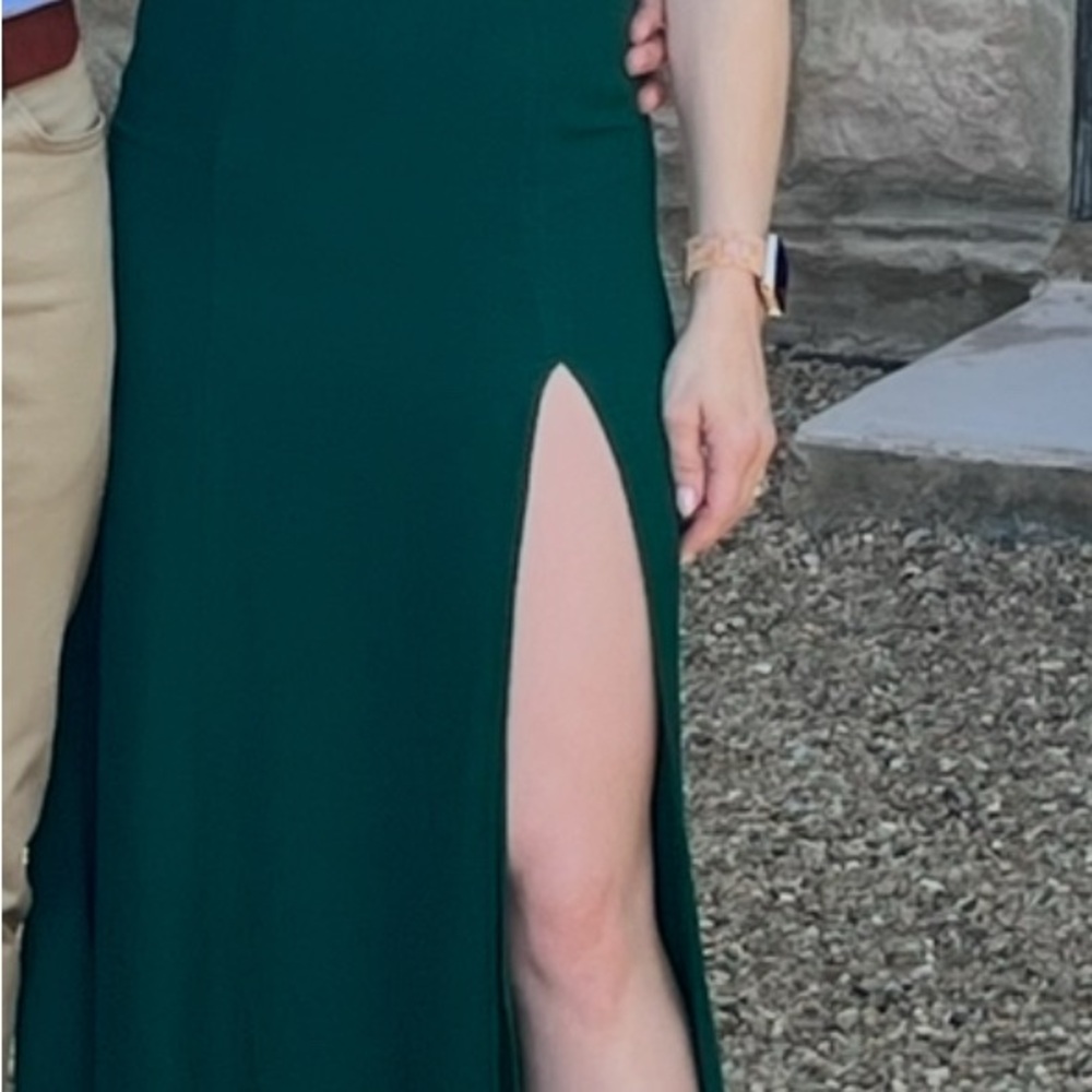 Reformation Juliette Dress in Emeralnd Green